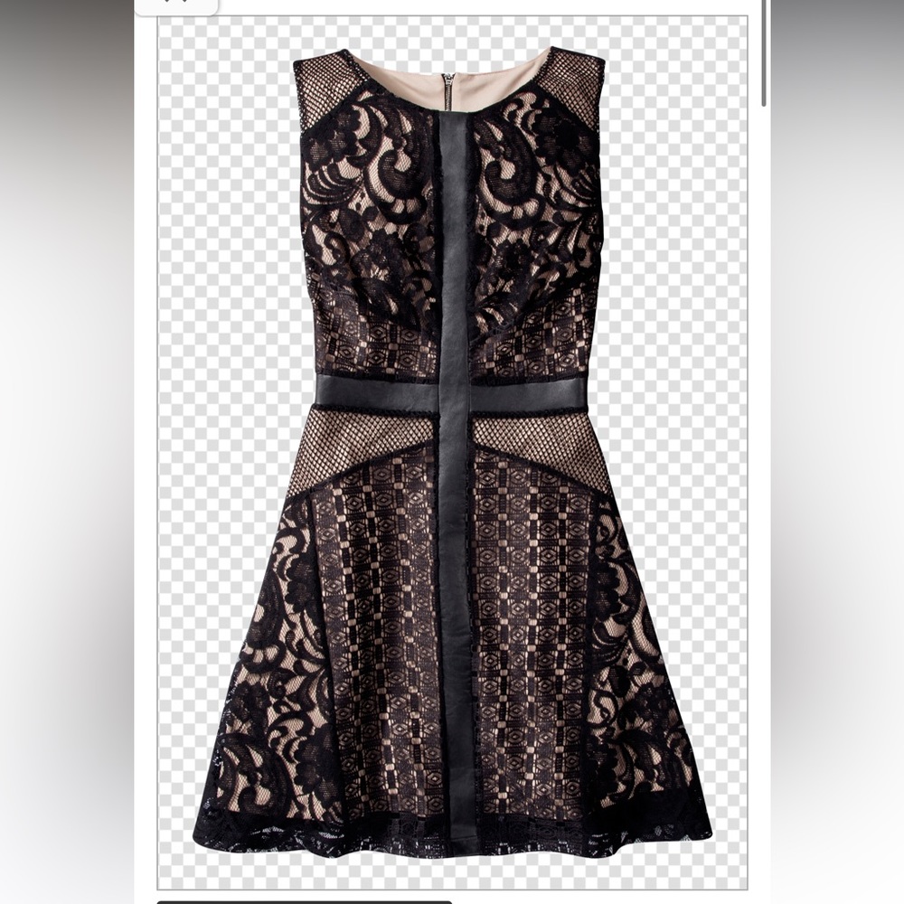 NWT Mossimo black lace overlay skater dress